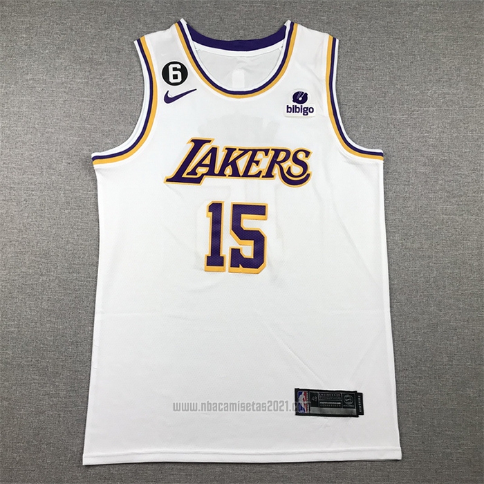 Camiseta Los Angeles Lakers Austin Reaves #15 Association 2022-23 Blanco